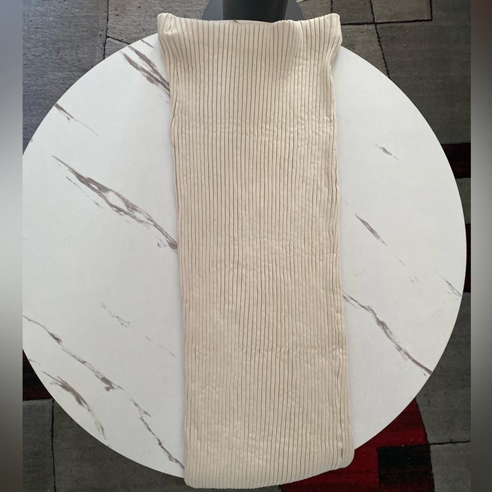 Zara Beige Pleated Skirt